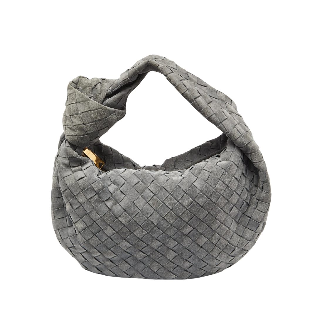 Gewebte Handtasche mit Knotendetail